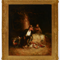 John J. Barker of Bath - Game Hunters - Oil on Canvas