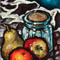Claude Bonneau - "Pot & Fruits" - Acrylic on Canvas