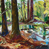 Kent de Conde - Forest Interior - Acrylic on Masonite