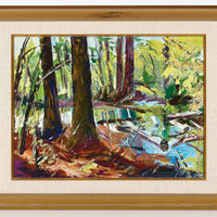 Kent de Conde - Forest Interior - Acrylic on Masonite