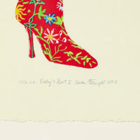 Susan Fothergill - "Baby's Boot I" - Silkscreen Print on Paper