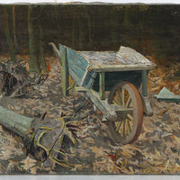 Paul Van Der Ven - Untitled Wheelbarrow - Oil on Canvas