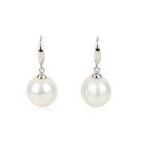 BIRKS 18K White Gold Freshwater Pearl Drop Earrings