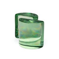 BLENKO Clear Half-Moon Bookends - Set of 2