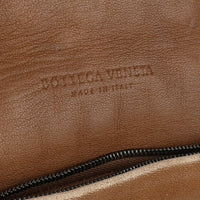 BOTTEGA VENETA 2-Tone Beige Intrecciato Fringe Shoulder Bag