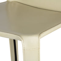 CASSINA Cab 410 Ivory Leather Stools - Set of 4