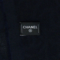 CHANEL Cashmere Shawl - Navy & Black