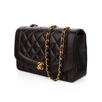 CHANEL Diana Flap Bag - Black Lambskin
