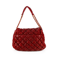 CHANEL Large Quilted Bubble Flap Bag - Bordeaux Lambskin