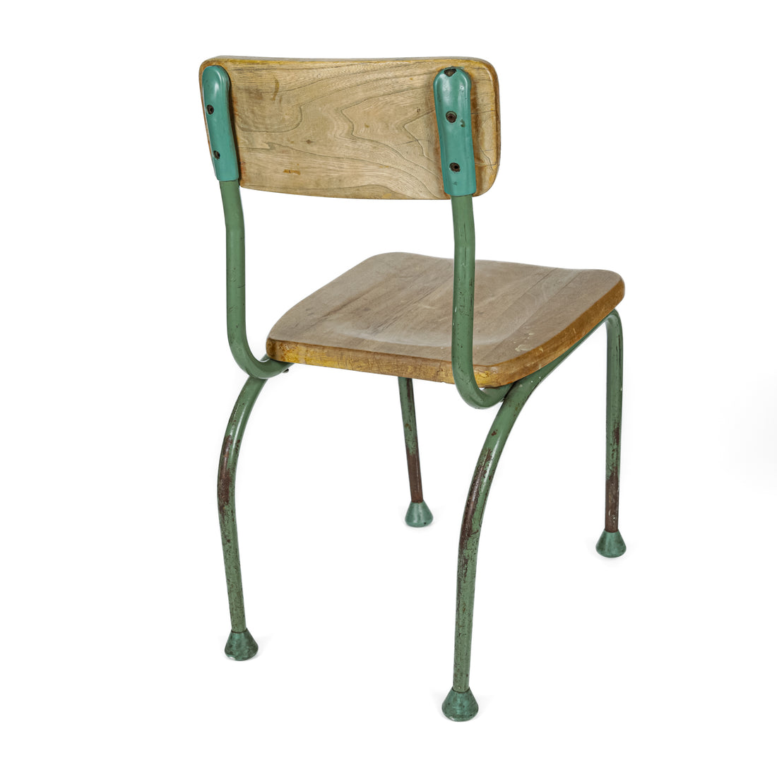 Vintage Steel & Maple Childs Chair