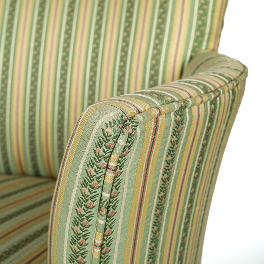 Upholstered Dressing Table Chair Striped