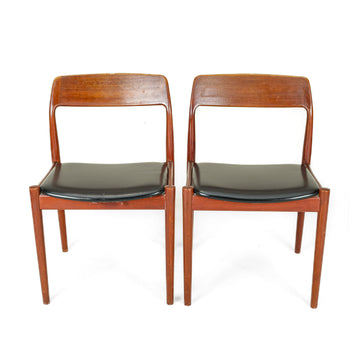 Vintage Nørgaard Style Teak Chairs - Set of 2