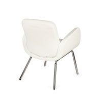 GLOBAL FURNITURE Kate Armchair - White Vinyl