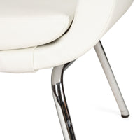 GLOBAL FURNITURE Kate Armchair - White Vinyl