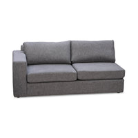 BRENTWOOD Adesso Sectional Sofa Salt & Pepper Upholstery
