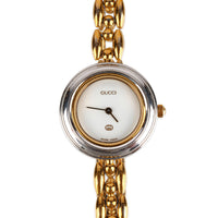 GUCCI 11/12 Gold Tone Bezel Watch