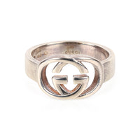 GUCCI Sterling Silver GG Ring