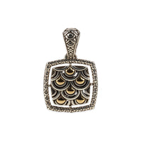 JOHN HARDY Sterling Silver & 18K Gold Square Naga Pendant Enhancer