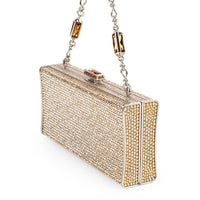 JUDITH LEIBER Minaudière - Gold Crystal