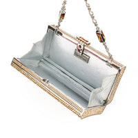 JUDITH LEIBER Minaudière - Gold Crystal