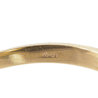 10K Yellow Gold Aquamarine Diamond Halo Ring