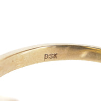 10K Yellow Gold Aquamarine Diamond Halo Ring