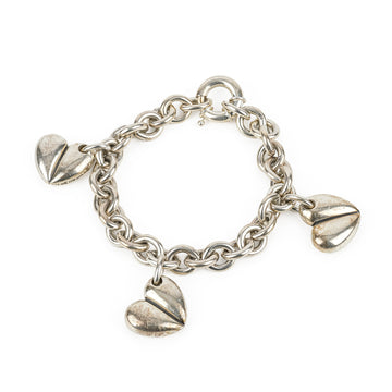 KIESELSTEIN CORD Sterling Silver Large Heart Charm Bracelet