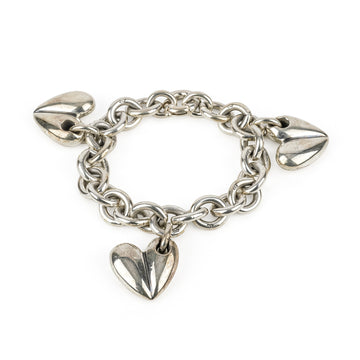 KIESELSTEIN CORD Sterling Silver Heart Charm Bracelet