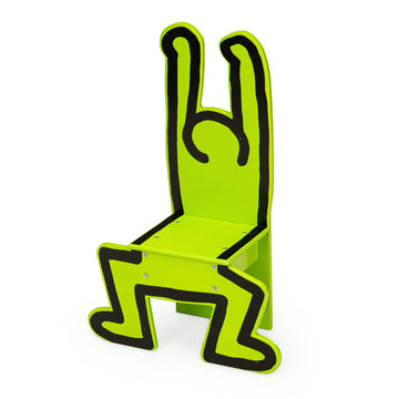 Keith Haring Painted Wooden Children's Chair