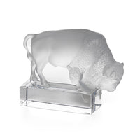 LALIQUE Bison on Stand 1196 Figurine