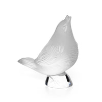 LALIQUE Sparrow Singing Figurine