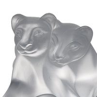 LALIQUE Tambwee Lion Cubs 11667 Figurine
