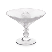 LALIQUE Virginia Peacock Pedestal Bowl