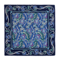 LIBERTY Wool Shawl - Blue Arts & Crafts