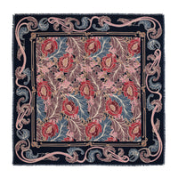 LIBERTY Wool Shawl - Blue & Purple Arts & Crafts