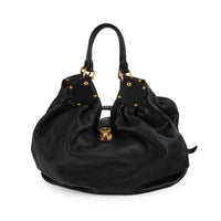 LOUIS VUITTON Surya Mahina Hobo XL - Black Leather