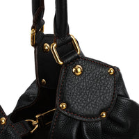 LOUIS VUITTON Surya Mahina Hobo XL - Black Leather
