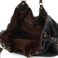 LOUIS VUITTON Surya Mahina Hobo XL - Black Leather