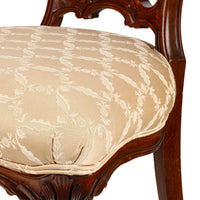 Louis Philippe Carved Occasional Chairs - Set of 2