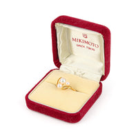 MIKIMOTO 18K Yellow Gold 3 Akoya Pearl Ring