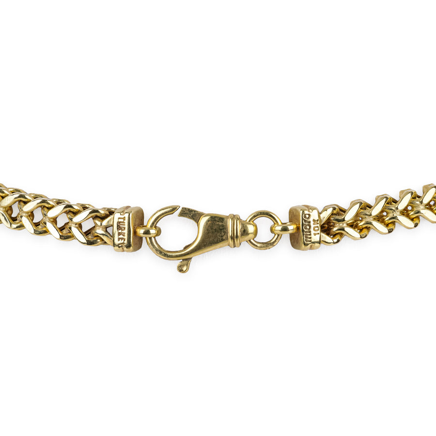 MIORO 10K Yellow Gold Chain Necklace