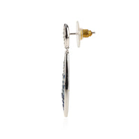 PLEVÉ 18K White Gold Diamond & Sapphire Drop Earrings