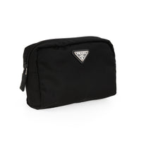 PRADA Tessuto Makeup Bag - Black