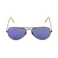 RAY-BAN RB3025 Aviator Large Metal Sunglasses - Blue Lens