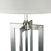 RESTORATION HARDWARE Nickel X Floor Lamp