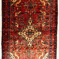 Hand Knotted Wool Ardabil Persian Rug             86"x58"