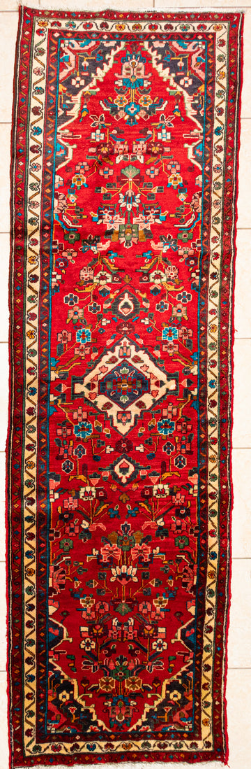 Hand Knotted Wool Persian Runner                121"x35"