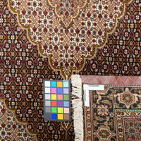 Hand Knotted Wool Tabriz Mahi Rug     6'6" x 4'9"
