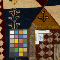 Hand-Knotted Wool Gabbeh Runner 6'9" x 2'7"