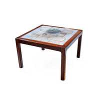 SALLINGBOE Rosewood & Tile Side Table